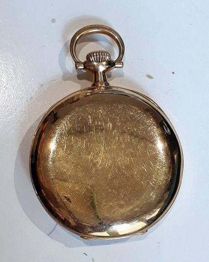 null PATEK PHILIPPE et Cie - Pocket watch, yellow gold (750/00), white enameled dial,...