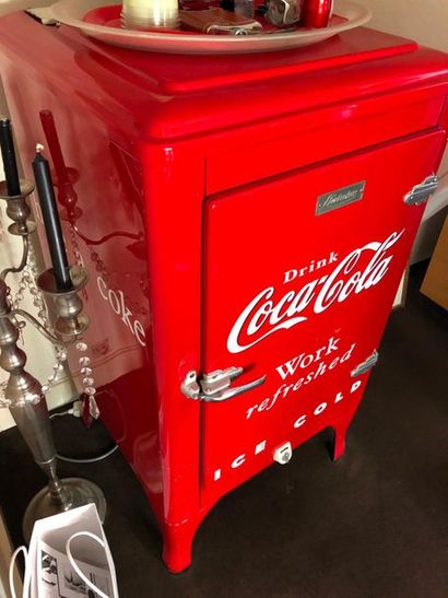 null Amusant réfrigérateur Electrolux en plaques émaillées Coca Cola