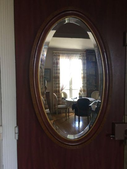 miroir de forme ovale