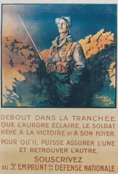 Lieutenant Jean DROIT "DEBOUT DANS LA TRANCHÉE... le soldat rêve à la Victoire et...