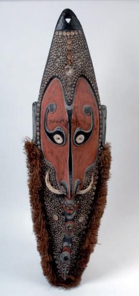 null Masque d'ancêtre, peuple Iatmul (Sawos). Fleuve Sepik, Papouasie, Nouvelle Guinée....