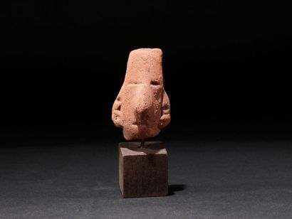 null Tête

Terre cuite brune à engobe rouge a

Culture Colima, Mexique

100 av. -...
