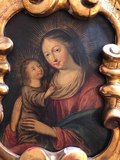 null Italian school of the end of the 17th century

Virgin and Child

Oil on copper...
