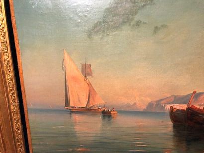 null Ecole française du XIXème siècle

Scène animée, un bateau au fond

huile sur...