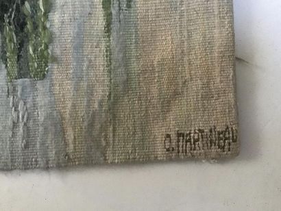 null Contemporary tapestry. Dated on the back. 1978 (smooth bass, Angers).

Marked....