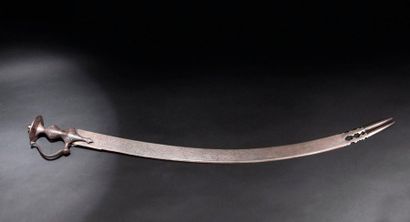 null Mogol sword with XVII/XVIIIth century handle and blade reworked in the XIXth...