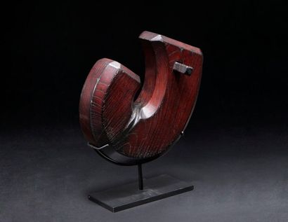 null Zelkova wooden hook with a hook called "jizai kagu".Japan Meiji