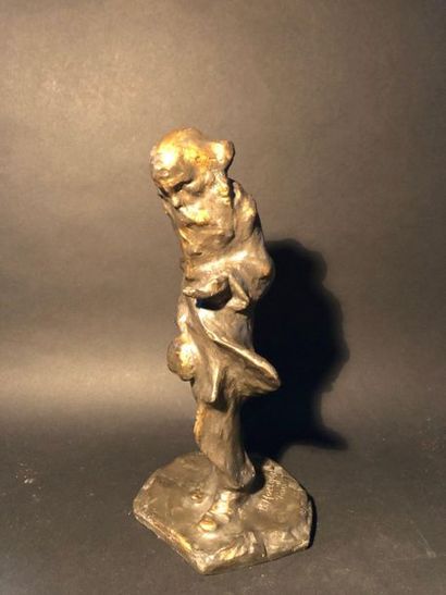 null Bernard HOETGER (1874-1949)
Le mendiant
Sculpture, proof with nuanced golden...