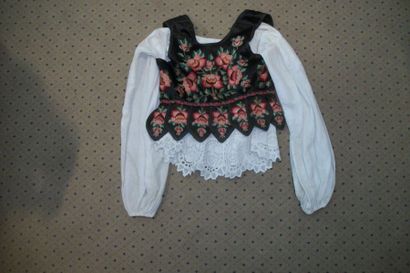 null Skirt, shirt and waistcoat, Poland, Zakopan, cotton skirt bordered with a net...