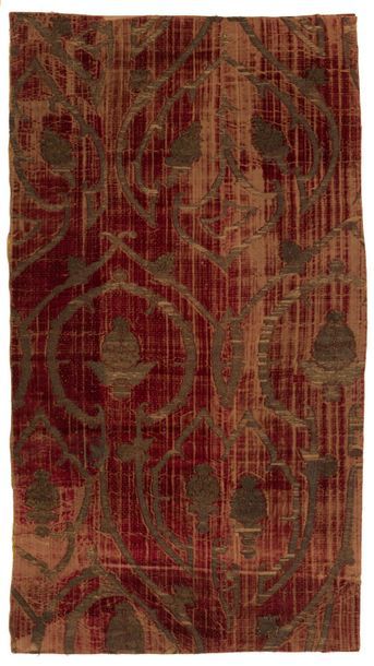 null Velvet, Venice, Turkey or Persia (?), 16th century, red background with gold...