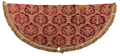 null Velours, Venise ou Turquie ( ?), XVIème siècle, fond de velours rouge, décor...