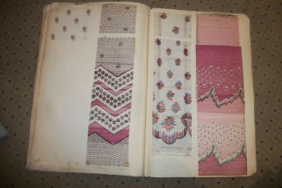 null BALZORINE sample album, 1852, printed sails, flowers, draperies, cashmere. 0,...
