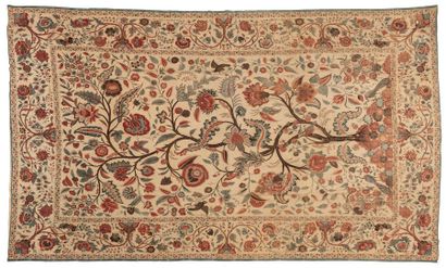 null Palempore, India, Côte de Coromandel, 18th century, cotton printed with the...