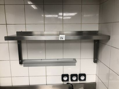 null 6 stainless steel wall shelves (including 2 large ones)