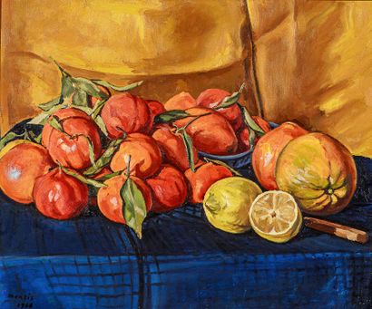 null Guy MONTIS (1918 - 1976)

Nature morte aux mandarines et aux citrons

Huile...