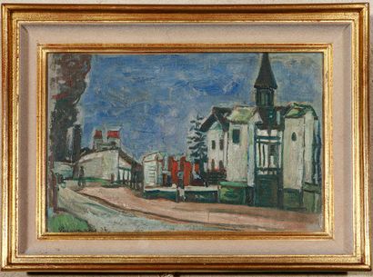 null Joseph PRESSMANE (1904-1967)

" Le village par ciel sombre "

Peinture sur carton...