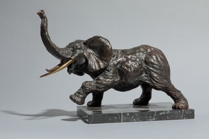 null Ecole française du XXème siècle

Elephant, la trompe levée

Sculpture, épreuve...