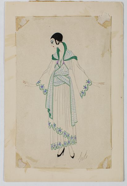 null Romain de Tirtoff dit ERTÉ (1892-1990)

Projet de robe

Dessin au crayon et...