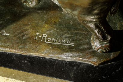 null Irénée ROCHARD (1906 - 1984)

Éléphant et son petit Bronze à patine verte. Signé...