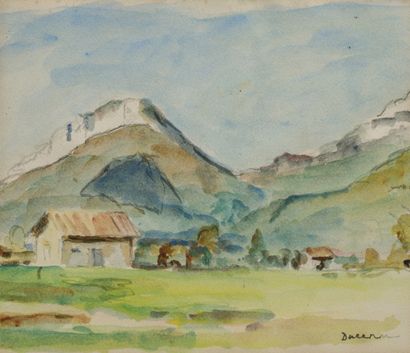 null Eugène Antoine DURENNE (1860-1944)

LA vallée de l'Isère

Aquarelle, Signée...
