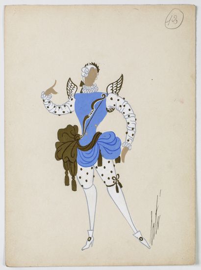 null Romain de Tirtoff dit ERTÉ (1892-1990)

Costume d'Amour

Dessin à la gouache...