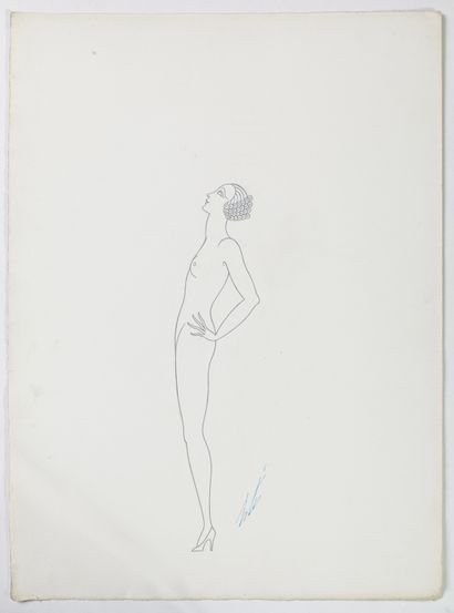 null Romain de Tirtoff dit ERTÉ (1892-1990)

Silhouette

Dessin au crayon argenté,...