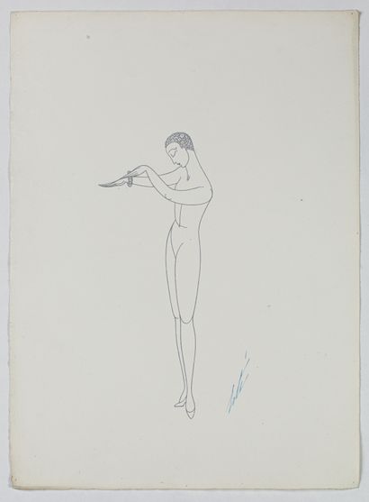 null Romain de Tirtoff dit ERTÉ (1892-1990)

Silhouette du Mannequin

Dessin au crayon...