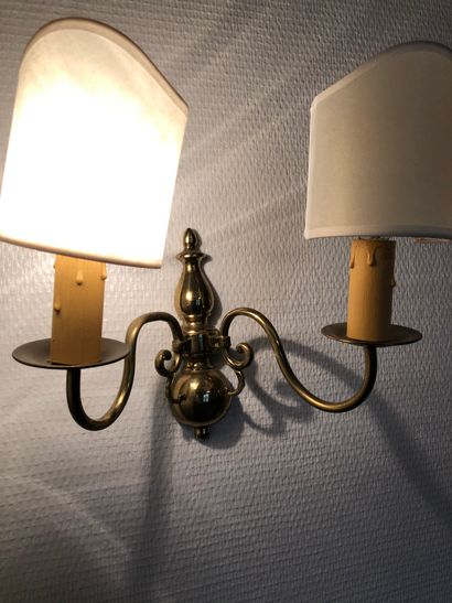 null Dutch style chandelier and a wall lamp