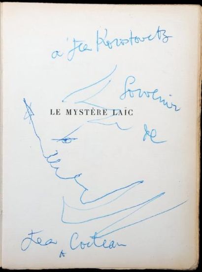 COCTEAU (Jean) Le Mystère laic Essai d'étude indirecte (Giorgio de Chirico) avec...