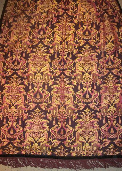 null Curtain or door in Jacquard, Northern France, Roubaix (?), circa 1900, gothic-renaissance...