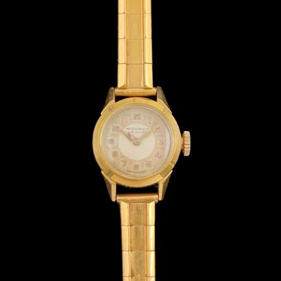 null MOVADO

BRACELET MONTRE de dame ronde en or jaune (750‰). Cream dial, Arabic...