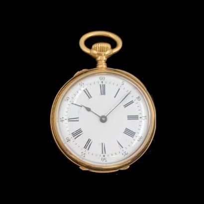 null Edgar MORGAN - LECOULTRE

A yellow gold (750‰) NECKWATCH with fine guilloché...