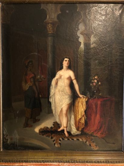 null 
Louis DEVEDEUX (1820-1874)




Femme au drapé 




Huile sur toile (accidents...