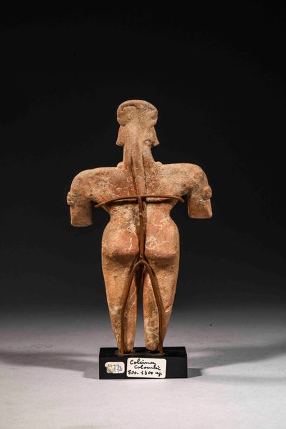 null Standing woman

Brown terracotta

Colima culture, Mexico

100 BC - 250 AD

H....
