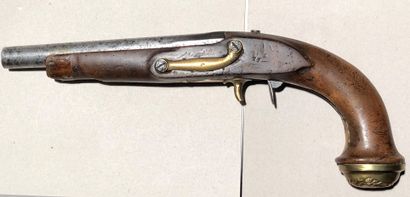 null Epave de pistolet de garde du corps du Roi modèle 1814. 

Canon rond à pans...