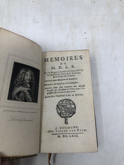 null La Rochefoucauld "Mémoires sur les brigues", 1662, edition originale (reliure...