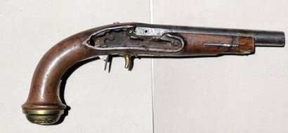 null Epave de pistolet de garde du corps du Roi modèle 1814. 

Canon rond à pans...