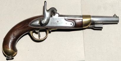 null Pistolet d’arçon modèle 1822 TBis construit neuf. 

Canon rond à pans au tonnerre,...