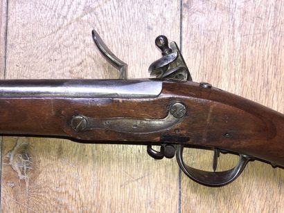 null Fusil d'infanterie modèle 1777- An IX. 

Canon rond à pans au tonnerre, poinçonné....
