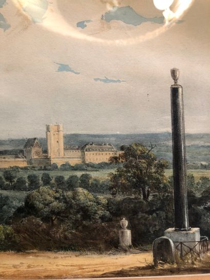 null Théodore GUDIN (1802-1880)

"Colonne sur les hauteurs de Vincennes"

Aquarelle

18...