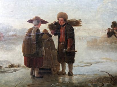 null Ecole hollandaise du XIXe siècle

"Les patineurs"

Huile sur panneau portant...