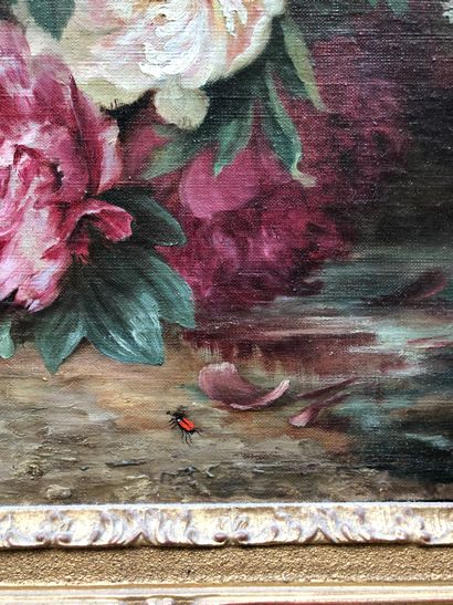 null HENRY GAUPILLAT (XIXème siècle)

"Jetée de fleurs"

Huile sur toile signée en...