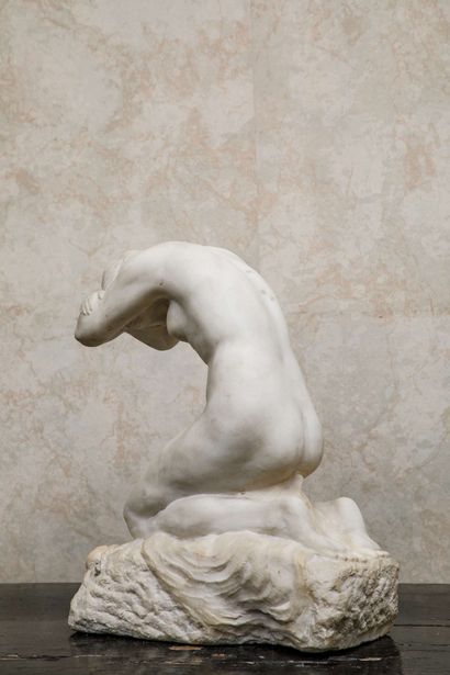 null LAETHIER, Georges (1875-1955) : 

Eve

Sculpture en marbre blanc, signée.

(Restaurations)....