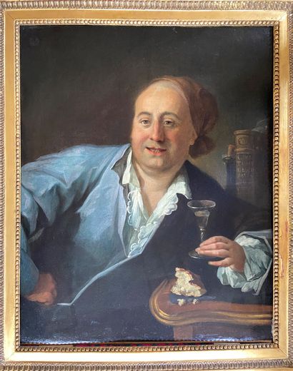 null 
Attribué à Jacques AUTREAU (1659 - 1745) 

Le goûteur de champagne 

Toile...