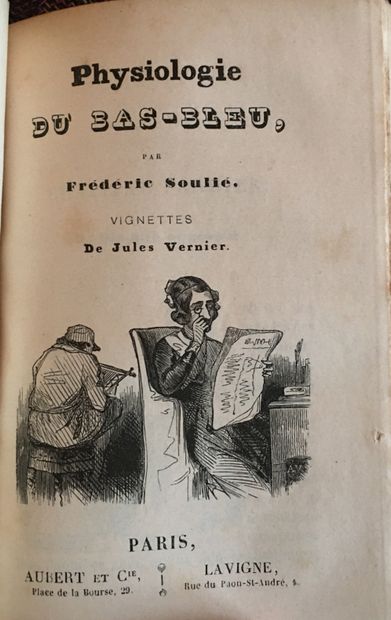null HUART, COUAILHAC, et SOULIE. Physiologie du Flaneur / Physiologie du Théâtre...