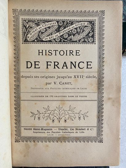 null [Histoire] Lot de 4 ouvrages en 10 volumes :

- MARTIN. Histoire de France populaire...