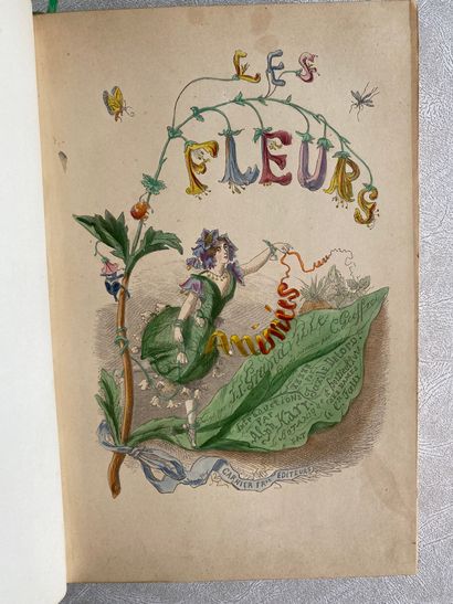 null GRANDVILLE. Les Fleurs animées. Texte par Alphonse Karr, Taxile Delord et le...