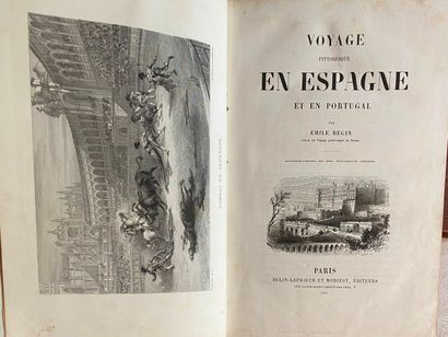 null [Voyages] Lot de 4 volumes :

- BEGIN. Voyage pittoresque en Espagne et en Portugal....