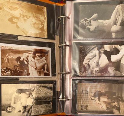null [VINTAGE POSTCARDS]

3 Albums of vintage postcards and vintage erotic and nude...