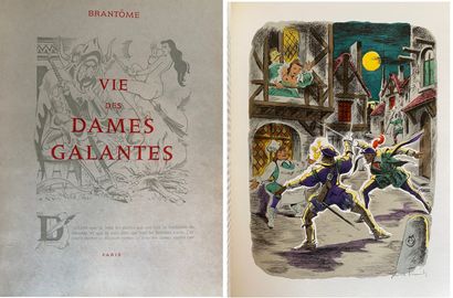 null [ILLUSTRATIONS] Set of 4 volumes:

- [LECONTE] BRANTOME. Vie des Dames Galantes....